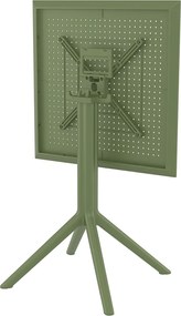 SKY OLIVE GREEN 60Χ60X74εκ. ΤΡΑΠΕΖΙ ΠΤΥΣ/ΝΟ ΠΟΛ/ΝΙΟΥ