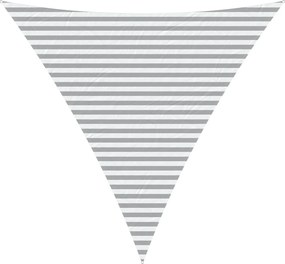 vidaXL Πανί σκιάς Ανοιχτό Γκρι και Λευκό 4 x 4 x 4 m