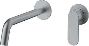 Orabella Oval 10483 Gun Metal Light - Εντοιχιζόμενη μπαταρία νιπτήρα