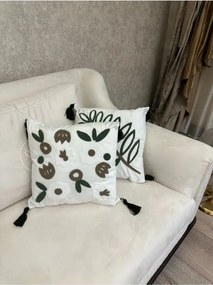 Stewehome Σετ 2 τεμαχίων μαξιλαροθήκες με κέντημα 43x43 cm