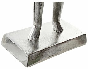 Διακοσμητική Φιγούρα DKD Home Decor 8424001856480 23 x 13 x 62 cm Ασημί (x2)