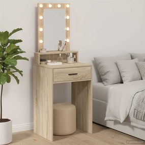 vidaXL Τραπέζι περιποίησης Δρύς Sonoma 50 x 41 x 135 εκ