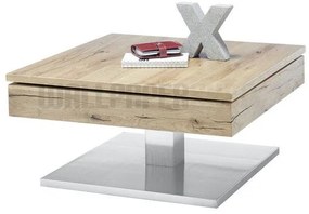 Τραπεζάκι Σαλονιού Μαύρη Λάκα 70x70x42