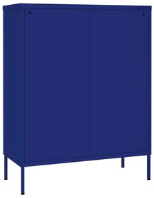Συρταριέρα Ναυτικό Μπλε 80 x 35 x 101,5 εκ. από Ατσάλι - Μπλε