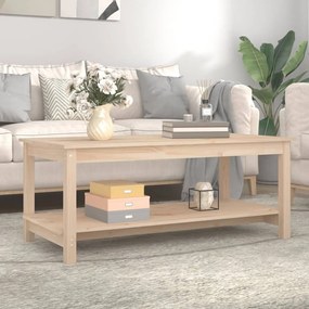 vidaXL Τραπεζάκι Σαλονιού 110 x 55 x 45 εκ. από Μασίφ Ξύλο Πεύκου