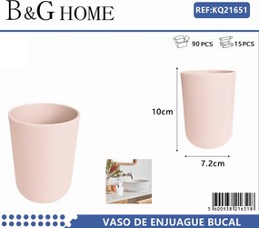 Θήκες οδοντόβουρτσας πλαστικές σε σετ 5Χ - Light Pink - 21651