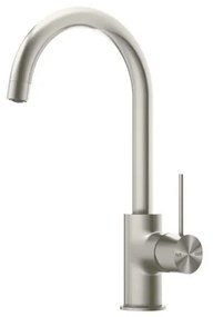 Sparke Musa-03 Μπαταρία Κουζίνας Με Καμπύλη Brushed Nickel Ορείχαλκος