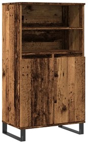 Ντουλάπι Όψη Παλαιού Ξύλου 60x36x110 εκ. από Επεξεργασμένο Ξύλο - Καφέ