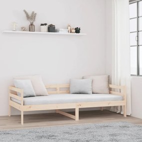 vidaXL Καναπές Κρεβάτι Χωρίς Στρώμα Λευκό 80x200 εκ. Μασίφ Ξύλο Πεύκου
