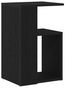 vidaXL Τραπέζι πλευράς Μαύρο Δρυς 36x30x56 εκ Επεξεργασμένο ξύλο