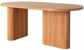 Τραπέζι Lugias 524ADS1101 180x90x75cm Natural Mdf,Ξύλο