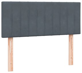 ΚΡΕΒΑΤΙ BOXSPRING ΜΕ ΣΤΡΩΜΑ ΣΚΟΥΡΟ ΓΚΡΙ 120X210 ΕΚ. ΒΕΛΟΥΔΙΝΟ 3316396