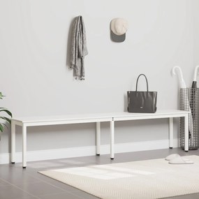 vidaXL παγκάκι Λευκό 200 x 35 x 45 εκ Στερεά ξυλεία πεύκου