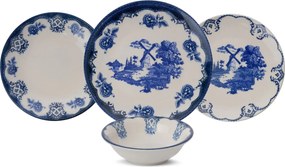 Dinner Set (24 Pieces) Bluecourt White
Blue