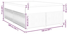 ΚΡΕΒΑΤΙ BOXSPRING ΜΕ ΣΤΡΩΜΑ ΑΝ. ΠΡΑΣΙΝΟ 160X200ΕΚ ΥΦΑΣΜΑΤΙΝΟ 3285581