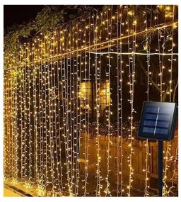 Ηλιακή Κουρτίνα Φωτισμού 192LED 150x200cm 8 Προγρ 47-00002 ΦOS_ME -47-00002-Διάφανο 47-00002