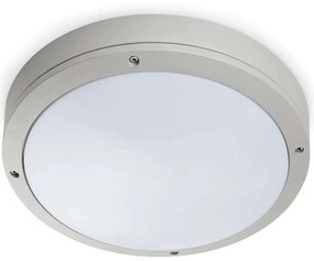 Φωτιστικό Οροφής-Πλαφονιέρα Yen 70690 Φ27,5x8,6cm 1xE27 15W Grey Faro Barcelona Aluminum,Opaline