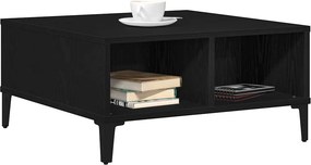 vidaXL Τραπεζάκι σαλονιού Μαύρη Οξυά 60 x 60 x 30 cm
