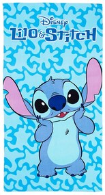 Πετσέτα Θαλάσσης Παιδική Lilo &amp; Stitch 92 Quick Dry Sky Blue DimCol Θαλάσσης 70x140cm Microfiber