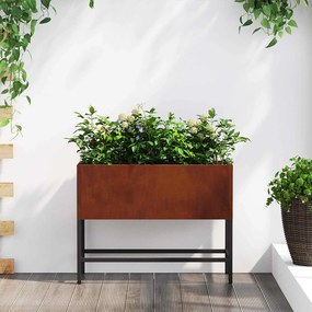 vidaXL Υψωμένη Γλάστρα Κήπου Σκ rusty 60 x 26 x 45 εκ