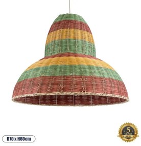Boho Επιτραπέζιο Φωτιστικό Μονόφωτο 02058 GloboStar-2058-Πολύχρωμο 2058