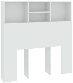 vidaXL Κεφαλάρι Με Αποθηκευτικό Χώρο Λευκό 100x19x103,5 εκ.
