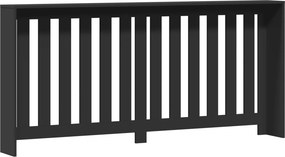 vidaXL Καπάκι Καλοριφέρ Μαύρο 175 x 20 x 82 cm Επεξεργασμένο Ξύλο