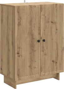 vidaXL Πλαϊνό γραφείο Artisan Δρυς 66 x 34,5 x 90 εκ