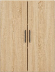 vidaXL Ντουλάπι Sonoma δρυς 69,5 x 34 x 180 εκ. από Επεξεργασμένο Ξύλο