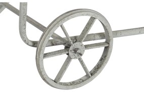 Βοηθητικό Τραπέζι DKD Home Decor Γκρι Φυσικό Μέταλλο Έλατο ξύλο ελάτου 110 x 67 x 46 cm
