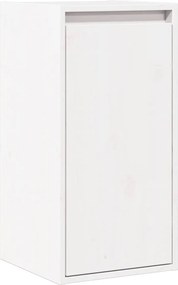 vidaXL Ντουλάπι Τοίχου Λευκό 30 x 30 x 60 εκ. από Μασίφ Ξύλο Πεύκου