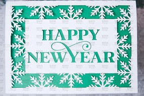 Σετ των 2 Intra απο ξύλο plywood 3mm-4mm πάχος Πρότυπο ευχετήριας κάρτας Χριστουγέννων Δίασταση 15x15 cm INTRAFABR-107961596