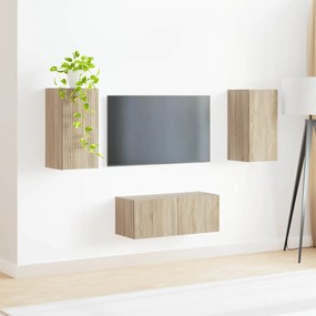 vidaXL Σετ επίπλου τηλεόρασης 2 pcs Δρύς Sonoma Επεξεργασμένο ξύλο