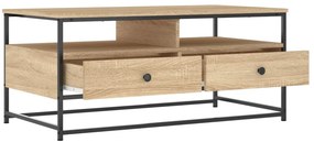vidaXL Τραπεζάκι Σαλονιού Sonoma Δρυς 100 x 51 x 45 εκ. Επεξεργ. Ξύλο