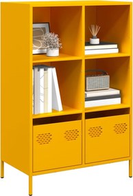 vidaXL Ντουλάπι Μουσταρδί 68x39x103,5 εκ. από Ατσάλι
