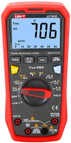 UNI-T ψηφιακό πολύμετρο UT161D, 1000V AC/DC, NCV, True RMS