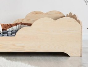 Kρεβάτι Montessori  Cloud  σε Φυσικό  Ξύλο  120×200cm  Adeko