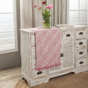 Τραβέρσα Siena 06 Pink Teoran 45X180 Cotton-Polyester