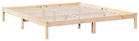 vidaXL Πλαίσιο Κρεβατιού Μακρύ Χωρίς Στρώμα 180x220 εκ Μασίφ Πεύκο