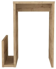 Τραπεζάκι βοηθητικό Regnar Megapap χρώμα sapphire oak 43,1x33,5x52εκ.