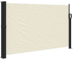 vidaXL Σκίαστρο Πλαϊνό Συρόμενο Κρεμ 120 x 500 εκ.