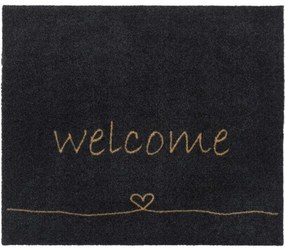 Πατάκι Εισόδου Walk &amp; Wash 805 Welcome Heart 67X80cm Anthracite Sdim 67X80