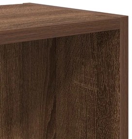 Βιβλιοθήκη Καφέ Δρυς 31x24x52 εκ. από Επεξεργασμένο Ξύλο - Καφέ