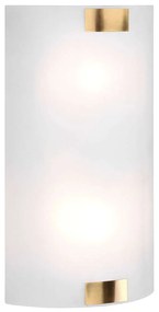 Φωτιστικό Τοίχου - Απλίκα  Pura 212700204 20x40cm 2xE27 25W Brass-White Trio Lighting