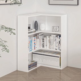 Βιβλιοθήκη Λευκό AFUZI 60x20x89