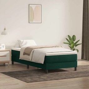 vidaXL Box Spring Κρεβάτι χωρίς στρώμα 200x220 cm Βελούδινο