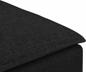 vidaXL Υποπόδιο Καναπέ Μαύρο 100 x 100 x 48 εκ.