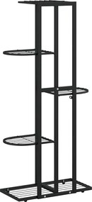 vidaXL Ανθοστήλη 5 Επιπέδων Μαύρη 43 x 22 x 98 εκ. Μεταλλική