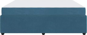 vidaXL Σκελετός Κρεβατιού Μπλε 180 x 200 cm ύφασμα