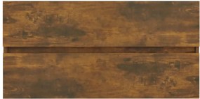vidaXL Ντουλάπι Νιπτήρα Καπνιστή Δρυς 90x38,5x45 εκ Επεξεργασμένο Ξύλο